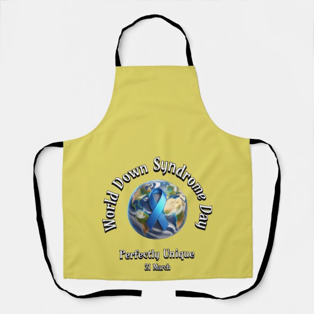 Delantal Perfectamente Único. Día Mundial del Síndrome de D (Anverso)