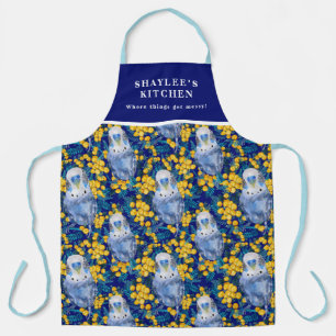 Delantal Perico y mimosa personalizados