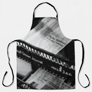 DELANTAL PERIÓDICOS EN WALL STREET JOURNAL RACK