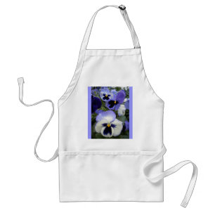 Delantal Periwinkle Pansies Apron