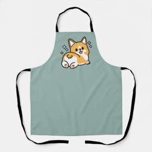 Delantal Pero primero, Nap - Personalizado de Corgi Butt