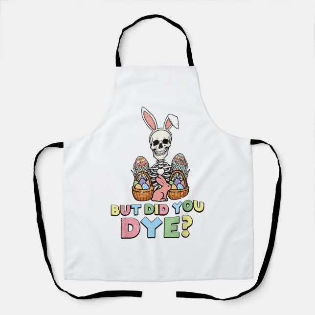 Delantal Pero ¿Teñiste Huevos de Esqueleto Camisetas Divert (Anverso)