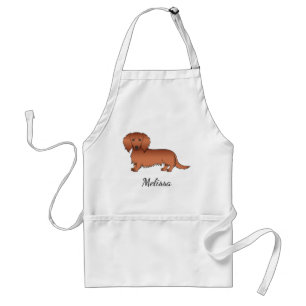 Delantal Perrito De Dibujos Animados Adorable Salchicha Pel