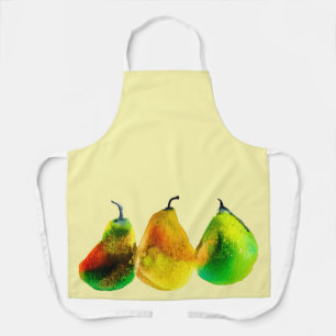 Delantal Perro acuarela verde manzana
