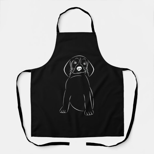 Delantal perro adorable (Anverso)