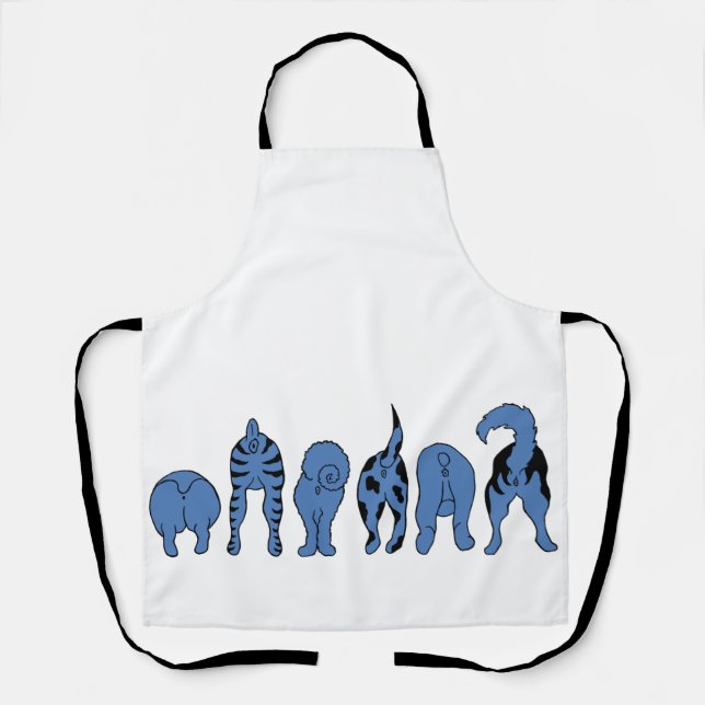 Delantal Perro Azul (Anverso)