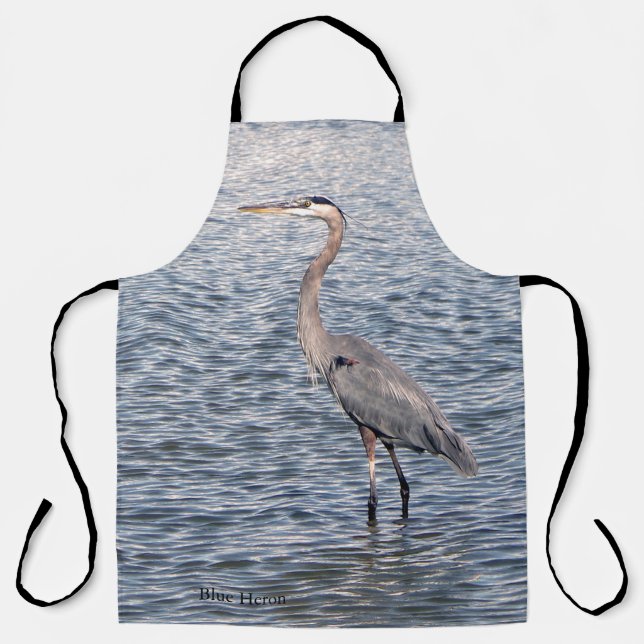 Delantal Perro azul de garza (Anverso)