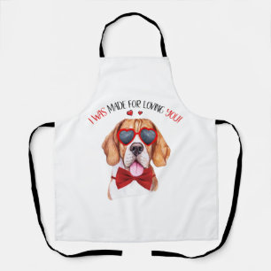 Delantal Perro Beagle hecho para amarte
