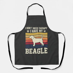 Delantal Perro Beagle Vintage Terapia Retro