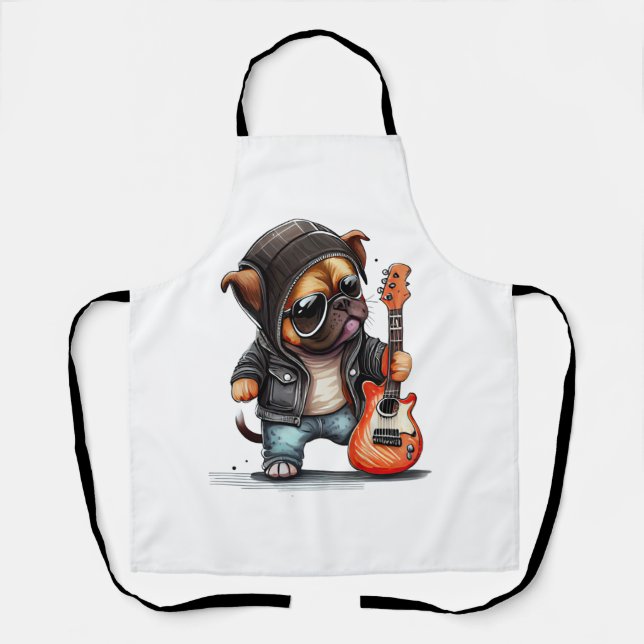 Delantal Perro Cachorro Cachorro (Tres) (Anverso)