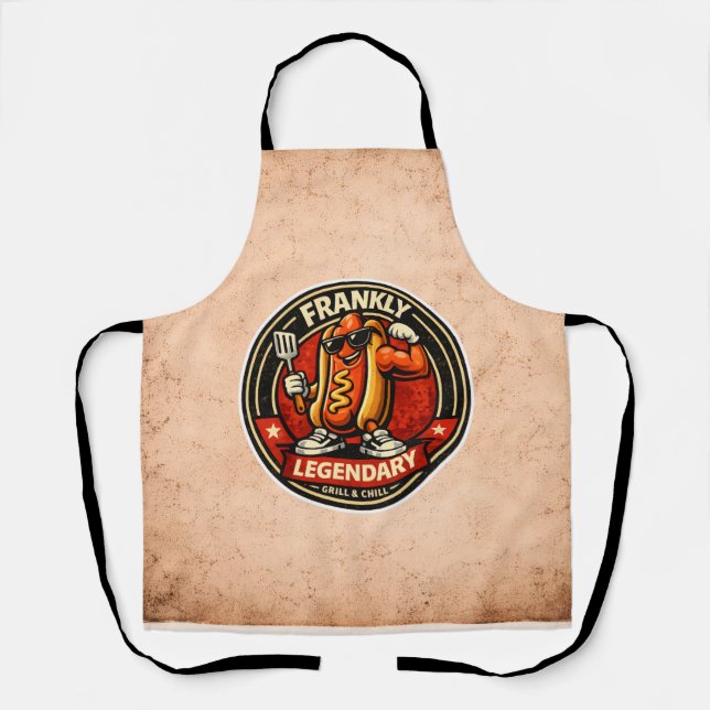 Delantal Perro Caliente - Francamente Legendario - Amantes  (Anverso)