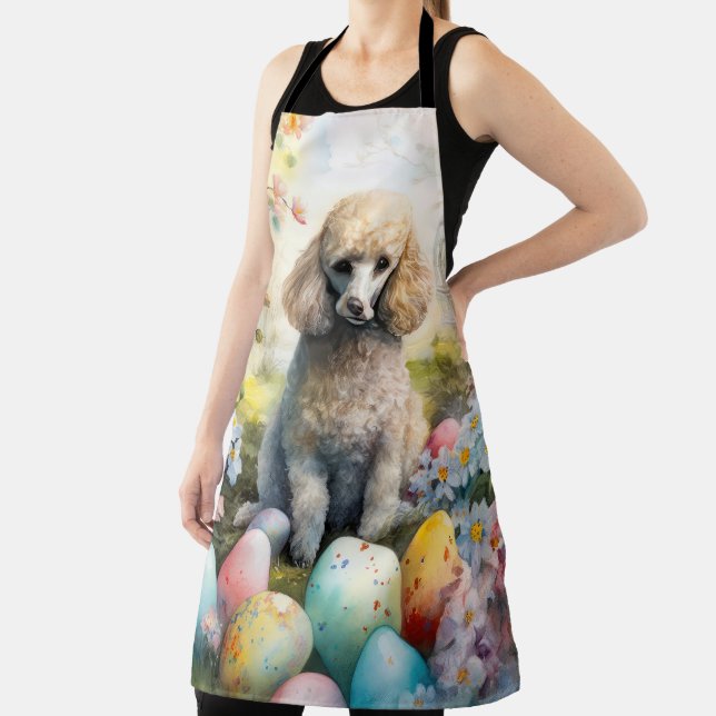 Delantal Perro Caniche con Huevos de Pascua Fiesta (in situ)