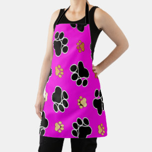 Delantal Perro canino negro y marrón