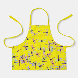 Delantal Perro colorido de libélulas