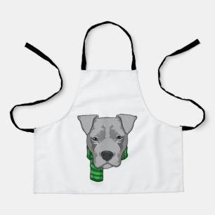 Delantal Perro con bufanda