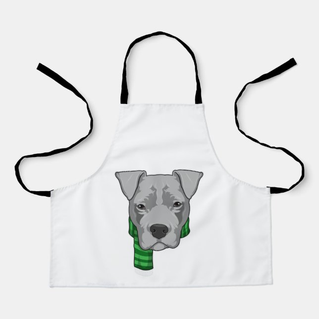 Delantal Perro con bufanda (Anverso)