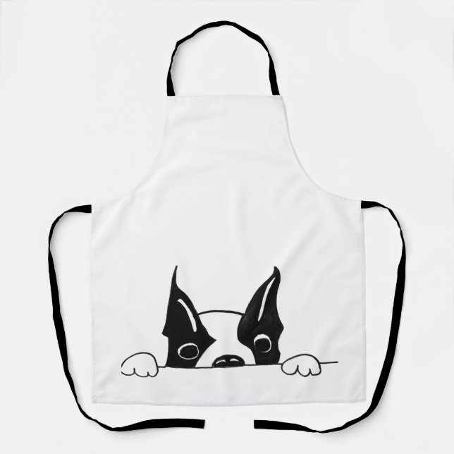 Delantal Perro curioso Apron (Anverso)