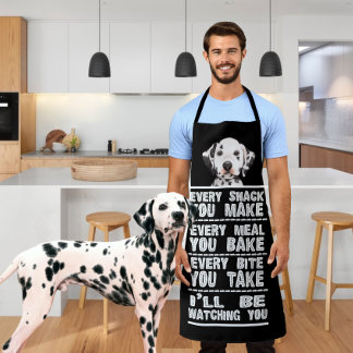 Delantal Perro dálmata cada refrigerio que haces