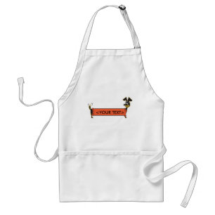 Delantal Perro Daschund Personalizable, <YOUR TEXT>