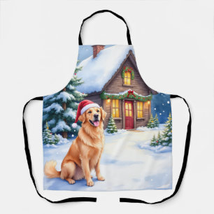 Delantal Perro de aguas Retriever Cabaña rústica Sombrero d