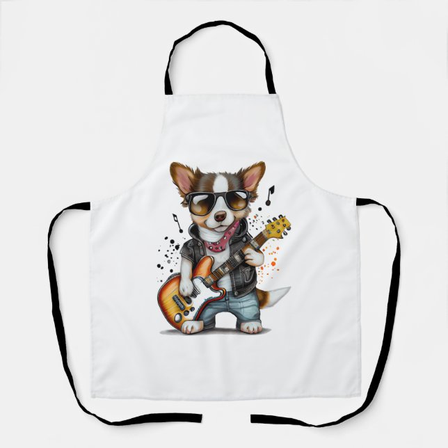 Delantal Perro de cachorro de rollo (uno) (Anverso)