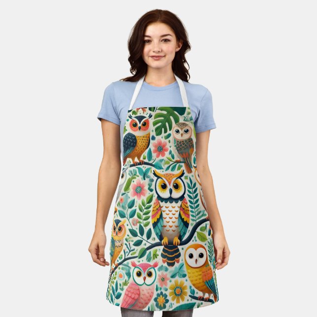 Delantal Perro de cocción de búho (Gastado)