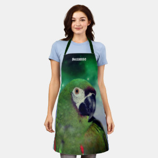 Delantal Perro de Macao severo y corto personalizado