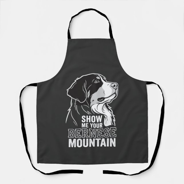 Delantal Perro de montaña bernés Muéstrame tu (Anverso)