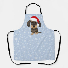 Delantal Perro de Navidades de Dachshund Santa Teckel con c
