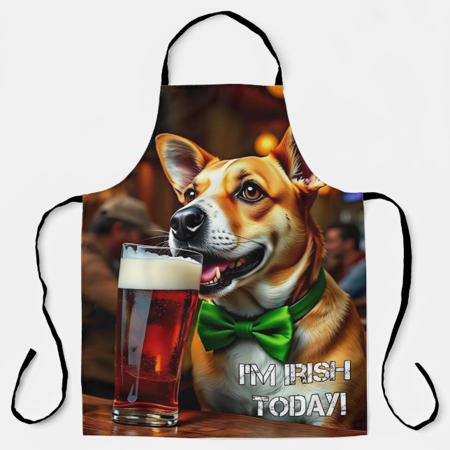 Delantal Perro de St. Pat (Anverso)