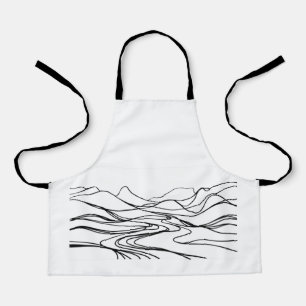 Delantal Perro de tranquilidad zen monocromático