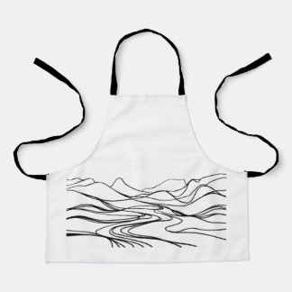 Delantal Perro de tranquilidad zen monocromático