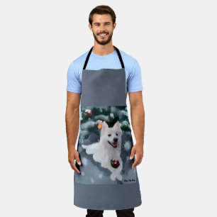 Delantal Perro Esquimal Americano Navidad