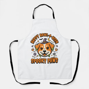 Delantal Perro Halloween Patas Espeluznantes