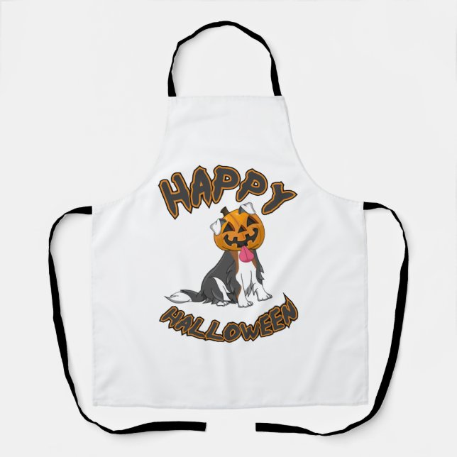 Delantal Perro Halloween T ShirtHappy Halloween Perro T Shi (Anverso)