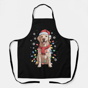 Delantal Perro Labrador Retriever Sombrero Santa Claus Navi