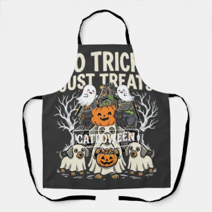Delantal Perro Lindo Halloween Sin Trucos Solo Golosinas_1
