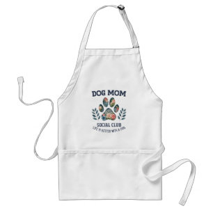 Delantal Perro Mom Paw Floral