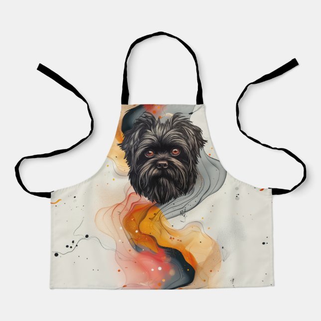 Delantal Perro mono Affenpinscher Affens Terrier (Anverso)