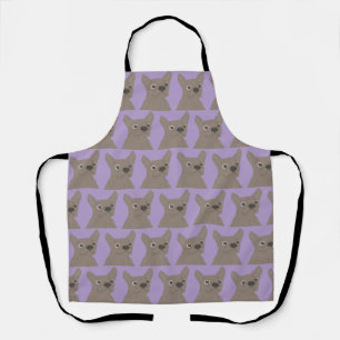 Delantal Perro Morado Pálido