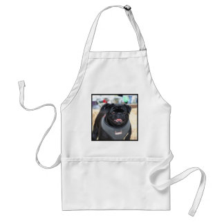 Delantal Perro negro del barro amasado