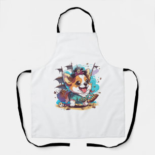 Delantal Perro Pirata Corgi