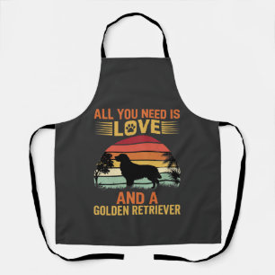 Delantal Perro Retriever Dorado Todo Lo Que Necesitas Es Am
