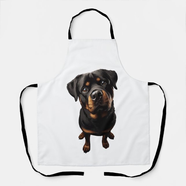Delantal perro rottweiler (Anverso)