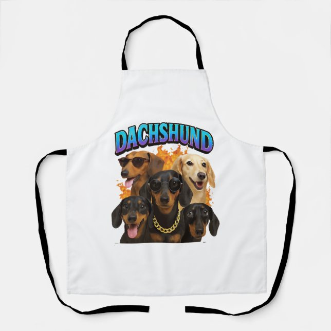 Delantal Perro salchicha  (Anverso)