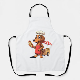 Delantal Perro salchicha divertido salchicha perro caliente