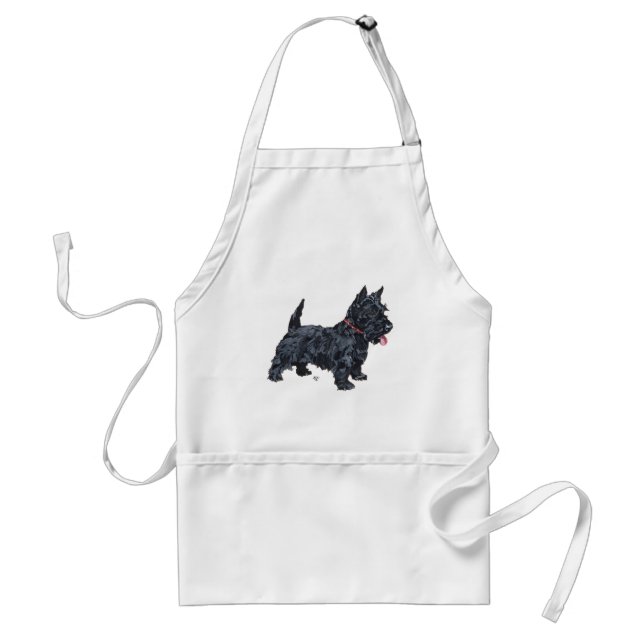 Delantal Perro Scottie descarado (Frente)