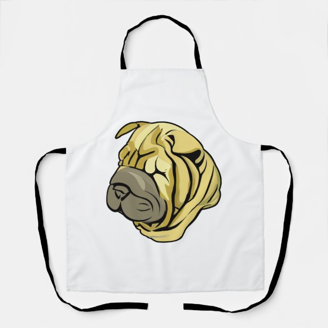 Delantal Perro Sharpei Brown Shar Pei (Anverso)