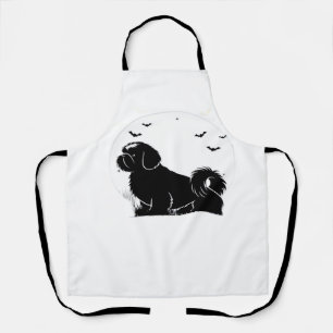 Delantal Perro Shih Tzu ? Silueta de Luna de Halloween Cami