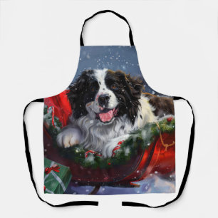Delantal Perro Terranova Navidad Festiva